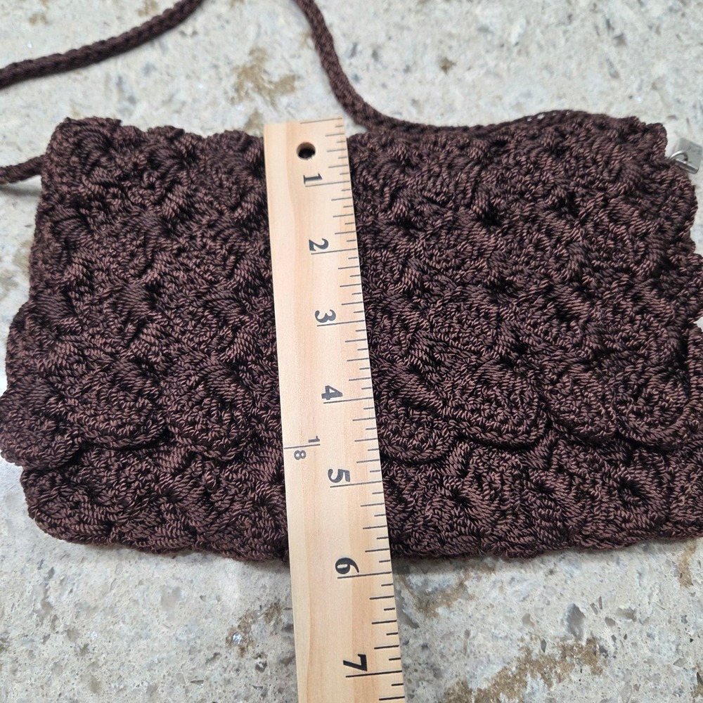 The Sak Brown‎ Crochet Small Shoulder Bag Cross Body Bag Boho - Picture 2 of 11